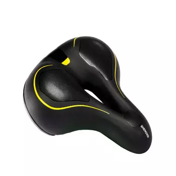 SHENGXIN освещенное велосипедное седло, подушка для горного велосипеда, задний фонарь, велосипедное оборудование, подушка для сиденья велосипеда, сиденье для велосипеда, желтая утолщенная модель