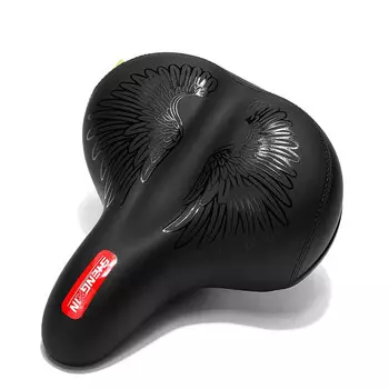 SHENGXIN подушка для сиденья велосипеда, седло с большой задницей, мягкая сумка для сиденья горного велосипеда, аксессуары для велосипеда, крылья ангела 25*20*12 см