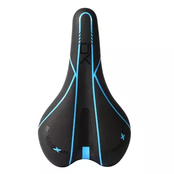 SHENGXIN подушка для сиденья велосипеда, силиконовая подушка для сиденья для горного велосипеда, мягкое седло для велосипеда, посылка, сиденье синего силикона, утолщенное