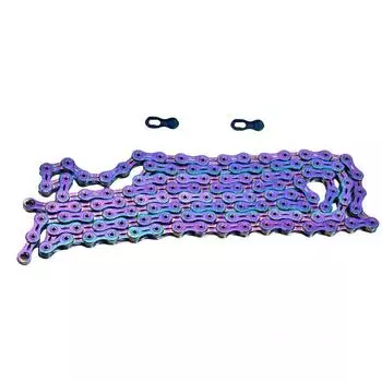 SHENGXIN полностью полая цветная цепь для горного велосипеда, дорожный велосипед, 9-скоростная цепь X9 SL, полностью полая цветная цепь