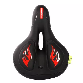 SHENGXIN велосипедное седло, подушка сиденья для горного велосипеда, седло с большой задницей, полое сиденье, аксессуары для верховой езды, красный обычный амортизирующий шар