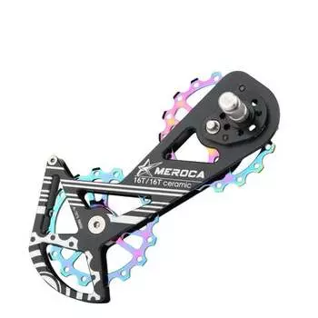 SHENGXIN задний переключатель передач из алюминиевого сплава, направляющее колесо, двойная направляющая звездочка 16 зуб., аксессуары для верховой езды, серия R8000, красочные