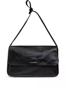 Шероховатая сумка через плечо Balenciaga, черный