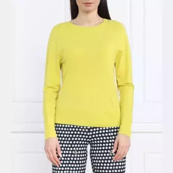 Шерсть стандартного кроя с добавлением кашемира Marc Cain, зеленый