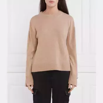 Шерсть стандартного кроя с добавлением кашемира Marc Cain, коричневый