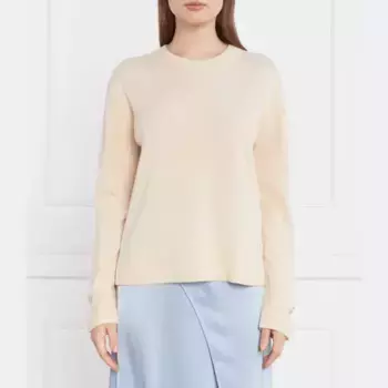 Шерсть стандартного кроя с добавлением кашемира Marc Cain, экрю