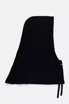 Шерстяная балаклава Pinko, темно-синий