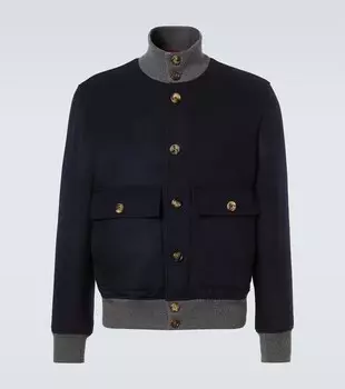 Шерстяная бейсбольная куртка Brunello Cucinelli, Csi79