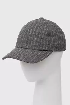 Шерстяная бейсболка Boss, серый