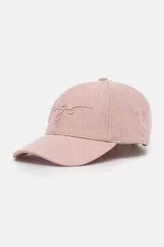 Шерстяная бейсболка Hugo, розовый