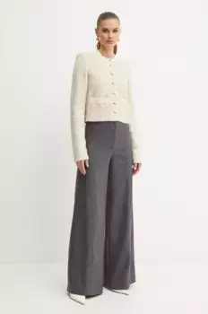 Шерстяная блейзер Patrizia Pepe, бежевый