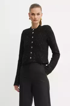 Шерстяная блейзер Patrizia Pepe, черный