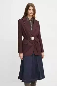 Шерстяная блейзер Pinko, гранатовый