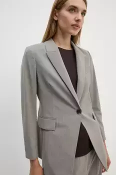 Шерстяная блейзер Theory, серый