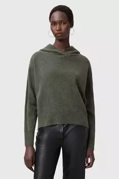 Шерстяная блузка AllSaints ИРИНА, серый