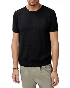 Шерстяная футболка Alvito Regular Fit John Varvatos, черный