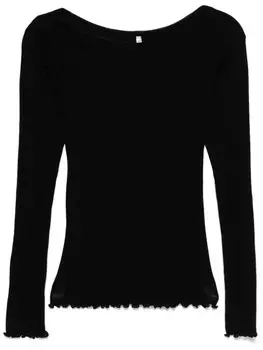 Шерстяная футболка Baserange, черный