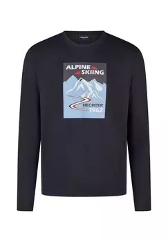 Шерстяная футболка HECHTER PARIS, цвет Midnight Blue