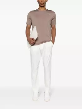 Шерстяная футболка Herno, бежевый