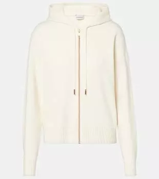 Шерстяная и кашемировая куртка Moncler, кремовый