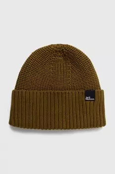 Шерстяная кепка Jack Wolfskin, зеленый