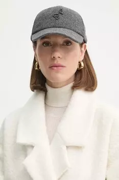 Шерстяная кепка с козырьком Ruslan Baginskiy, серый