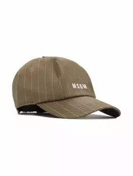 Шерстяная кепка с логотипом MSGM, зелёный