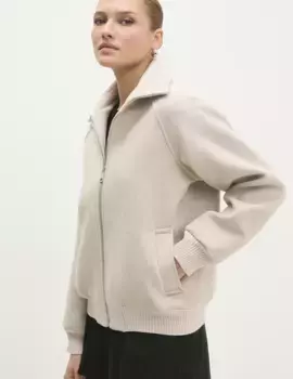 Шерстяная куртка Answear Lab, бежевый