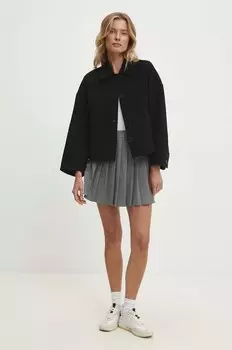 Шерстяная куртка Answear Lab, черный