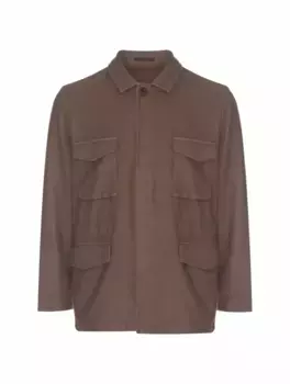 Шерстяная куртка Boglioli, коричневый