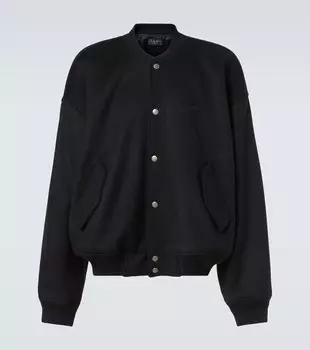 Шерстяная куртка-бомбер Balenciaga, черный