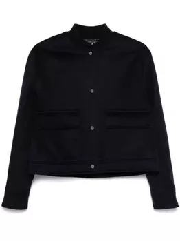 Шерстяная куртка-бомбер Herno, синий