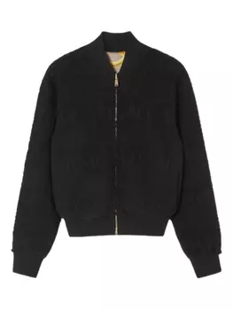 Шерстяная куртка-бомбер Versace, черный