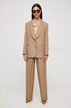 Шерстяная куртка Boss, бежевый