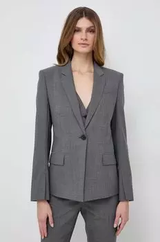 Шерстяная куртка Boss, серый