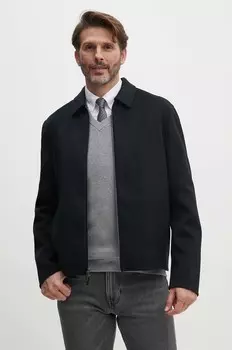 Шерстяная куртка Calvin Klein, черный