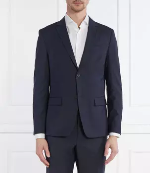 Шерстяная куртка Calvin Klein elegante MODERN Regular Fit, темно-синий