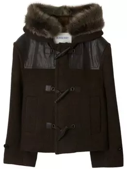 Шерстяная куртка-дафл Burberry, коричневый