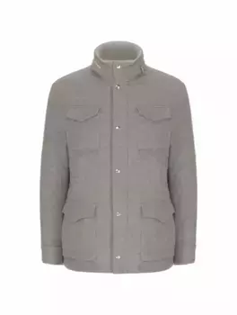 Шерстяная куртка Eleventy, серый