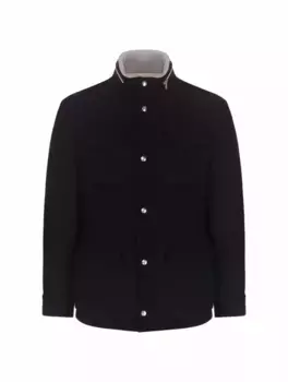 Шерстяная куртка Eleventy, тёмно-синий