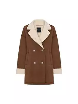 Шерстяная куртка Freshlions, темно-коричневый