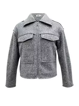 Шерстяная куртка Gini London, серый