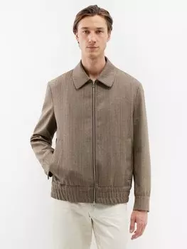 Шерстяная куртка harrington в клетку tibio Barena Venezia, коричневый