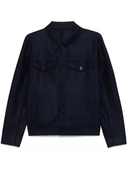 Шерстяная куртка Harris Wharf London, синий