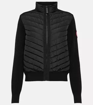 Шерстяная куртка hybridge с пуховыми вставками Canada Goose, черный