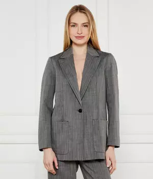 Шерстяная куртка ibis Relaxed fit Max&Co., серый