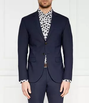 Шерстяная куртка Joop! elegante Damon Extra slim fit, темно-синий