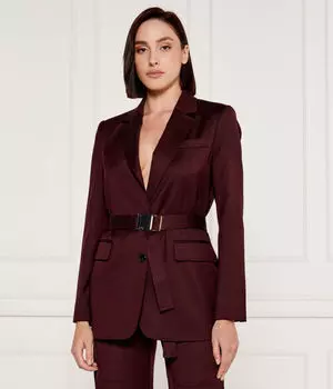 Шерстяная куртка Кортес Regular fit Pinko, красный