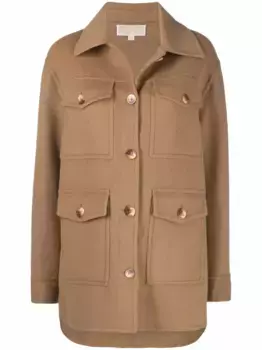 Шерстяная куртка Michael Michael Kors, коричневый