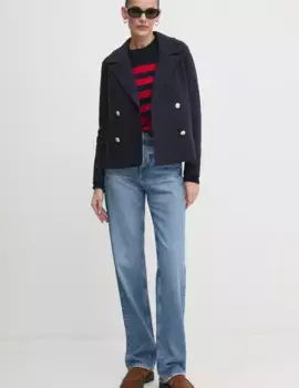 Шерстяная куртка OUI, темно-синий